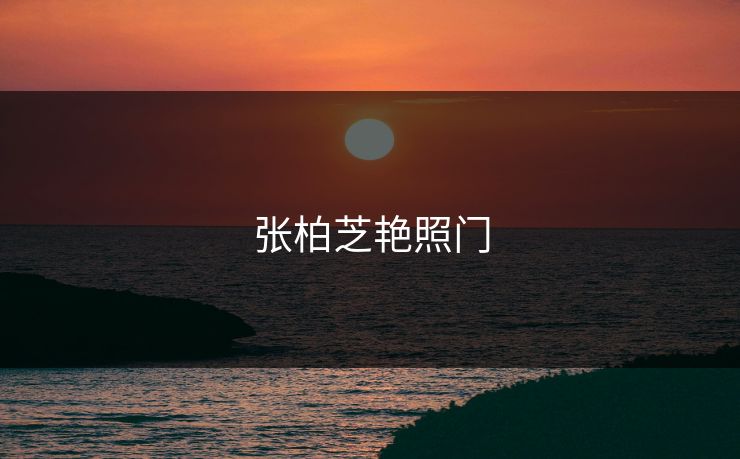 张柏芝艳照门