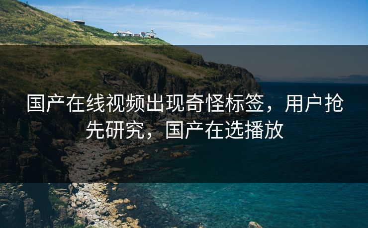 国产在线视频出现奇怪标签，用户抢先研究，国产在选播放